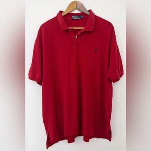 Polo Ralph Lauren Red Classic Fit Polo Shirt Men’s XXL Embroidered Pony